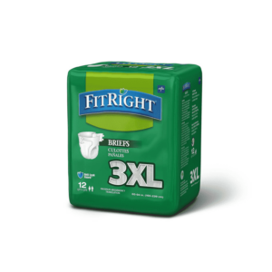 FitRight 3XL Cloth-Like Disposable Briefs - Heavy Absorbency