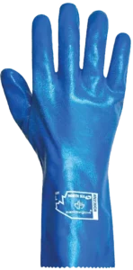 blue work gloves