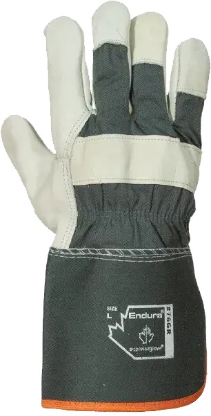 grey work gloves