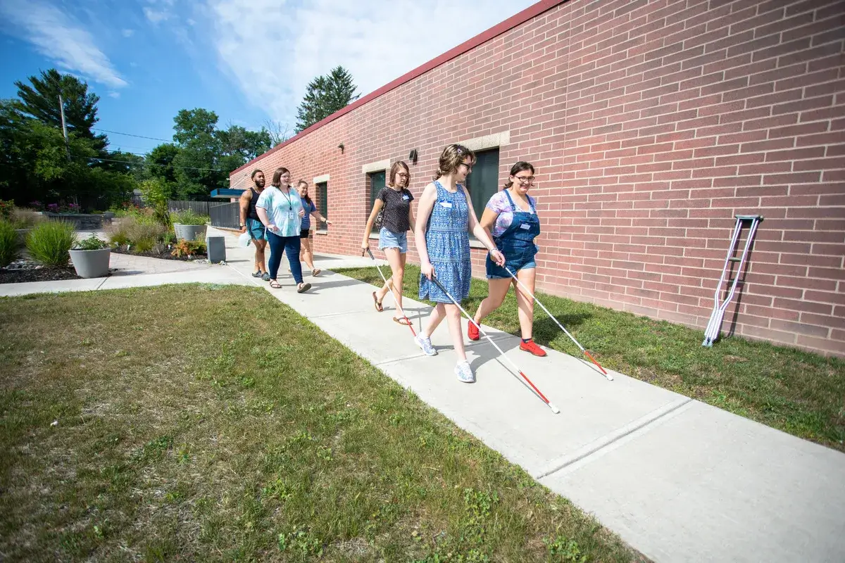 orientation and mobility practice