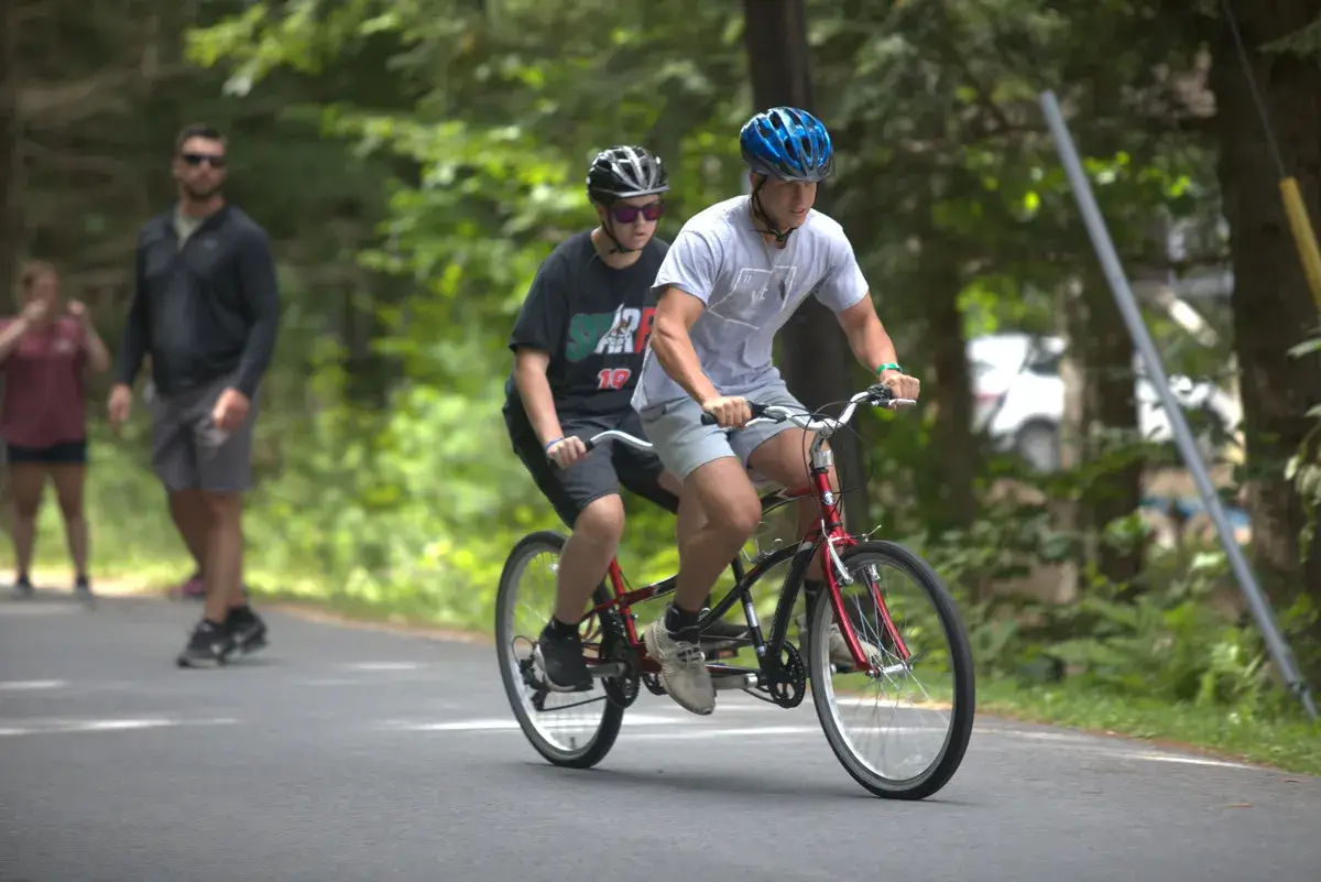 summer tandem biking