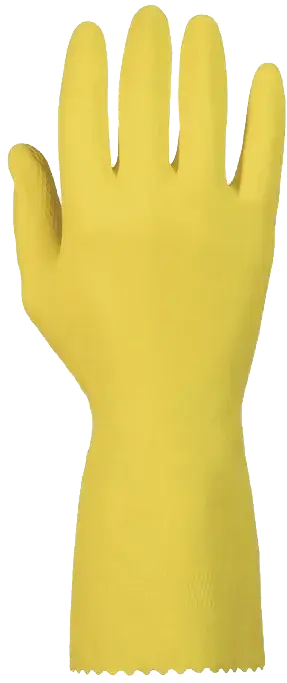 yellow work gloves