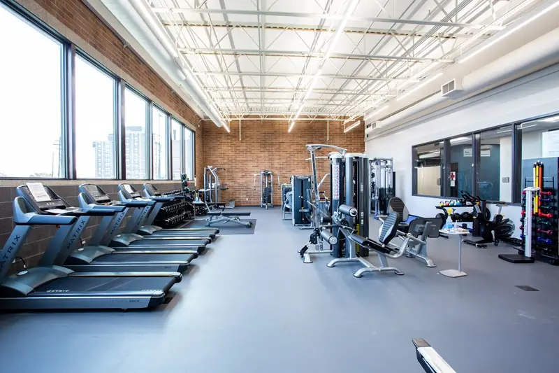 inside of fitness center